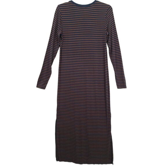 Lucky Brand XS Striped Knit Crew Neck Maxi Dress - Picture 3 of 11